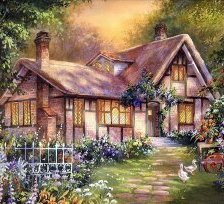 Схема вышивки «домик5»