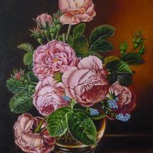 Схема вышивки «букет роз»