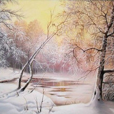 Схема вышивки «пейзаж»