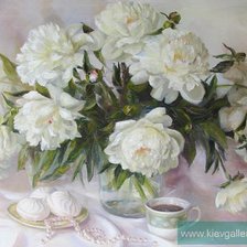 Схема вышивки «Нежность, по картине Томеско-Мазманян Юлии»