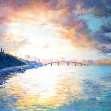 Схема вышивки «Вечерний Киев»