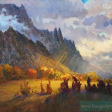 Схема вышивки «Демерджи, художник  Щесняк Виктор»