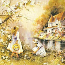 Схема вышивки «на берегу»