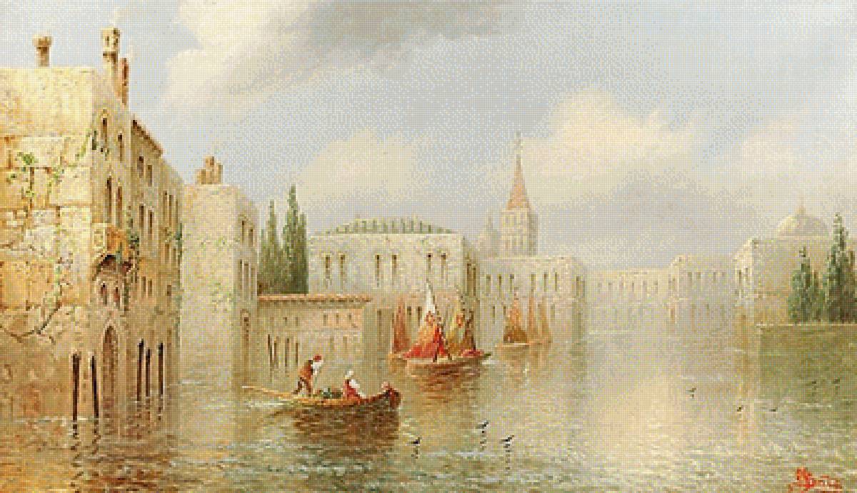 Худ.James Salt. Венеция. - пейзаж, живопись., венеция - предпросмотр