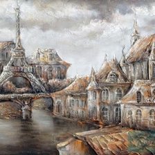 Парижская сказка, художник  Лаптева Виктория