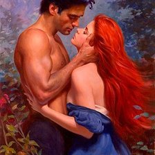 Схема вышивки «Влюбленные»