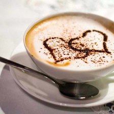 Схема вышивки «кофе»