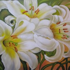 Схема вышивки «лилии»