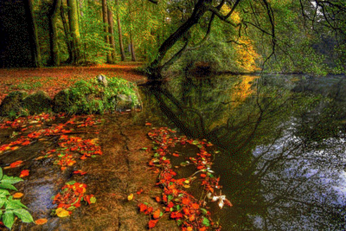 колдовство осени - река, осень - предпросмотр