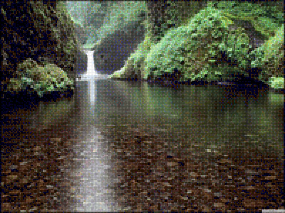 летний пейзаж - лето, горы, вода - предпросмотр