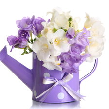 Схема вышивки «цветы в лейке»