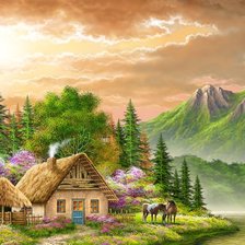 Схема вышивки «перед грозой»