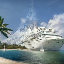 Схема вышивки «тихоокеанский лайнер»