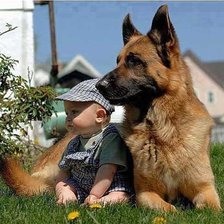 Схема вышивки «дети и животные»