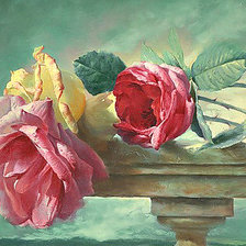 Схема вышивки «розы»