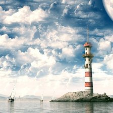 Схема вышивки «маяк»