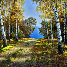 Схема вышивки «пейзаж»