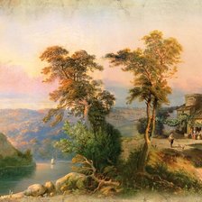 Схема вышивки «river»