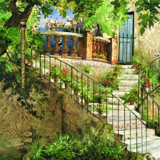 Схема вышивки «lestnica»