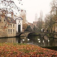 Схема вышивки «дом. с мост»