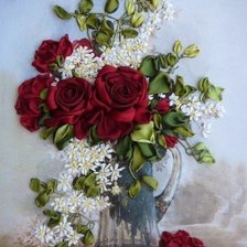 Схема вышивки «розы»