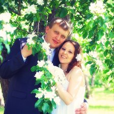 Схема вышивки «Оля и Саша»