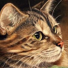 Схема вышивки «Котик»