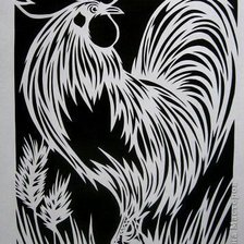 Схема вышивки «Петух»