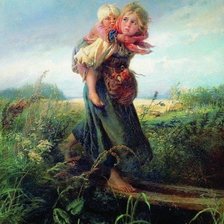 Дети бегущие от грозы