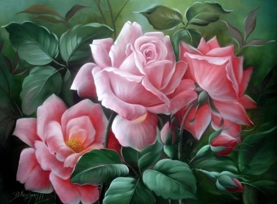 tri ružové ruže - оригинал