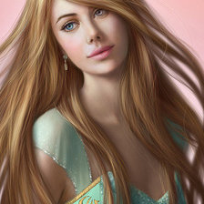 Схема вышивки «девушка»