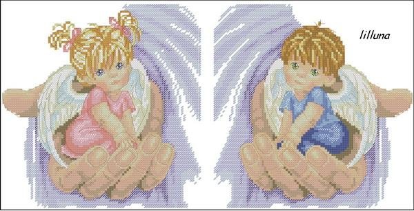 Два ангелка - ангел - оригинал