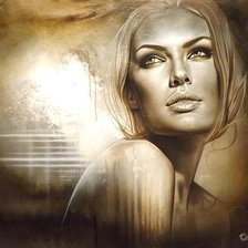 Схема вышивки «девушка»