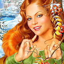 зимняя рябина