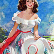 Схема вышивки «с белой шляпкой»