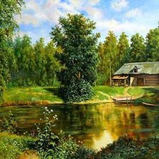 Схема вышивки «изба»