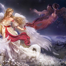 Схема вышивки «ангел»