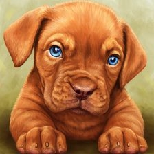 Схема вышивки «Щенок»