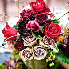 Схема вышивки «букет роз»