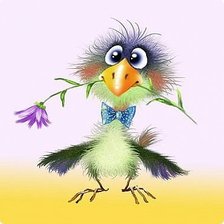 Схема вышивки «Чудо в перьях»