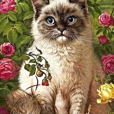 Схема вышивки «В саду»