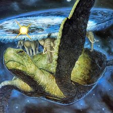 Схема вышивки «вселенная на трёх слонах»