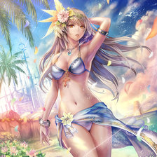 Схема вышивки «Девушка»