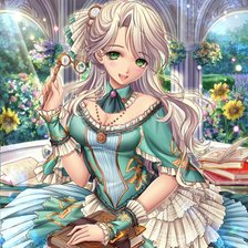 Схема вышивки «Девушка»