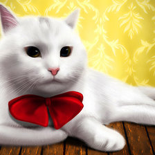 Схема вышивки «котик»