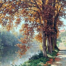 Схема вышивки «Худ. Rene His. Осень.»