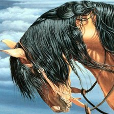 Схема вышивки «Конь»