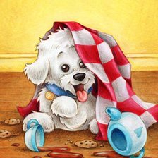 Схема вышивки «маленький проказник»