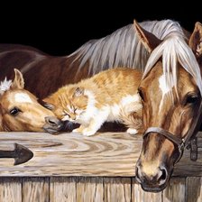 Схема вышивки «Друзья»