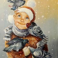 Схема вышивки «Худ. Кира Панина. А это кто?»